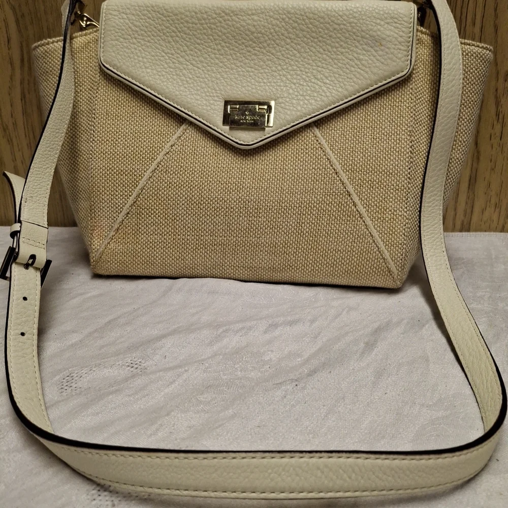 Kate Spade Laurel Wesley Place Convertible Crossbody Satchel 14"×9" - Picture 3 of 9